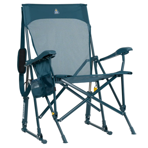 Heavy-Duty Freestyle BreezeRocker - Choice 504 - Patented Spring-Action Rocking Chair for Camping - Teal