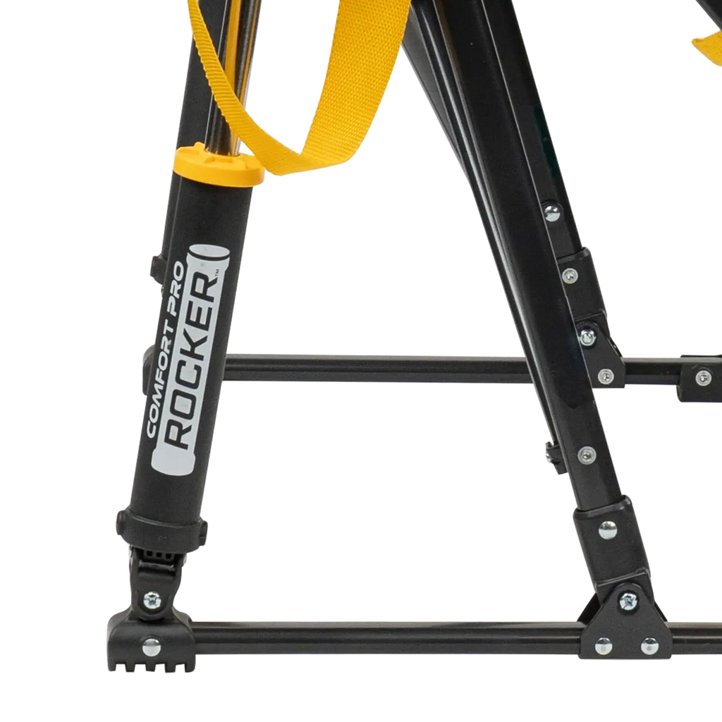 Heavy-Duty Freestyle College Comfort Pro Rocker - Iowa Hawkeyes - Choice 249 - Heavy-Duty Kickback Rocker with Beverage Holder Detail