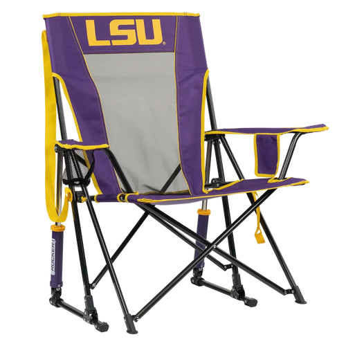 Heavy-Duty Freestyle College Comfort Pro Rocker - LSU Tigers - Choice 880 - Heavy-Duty Kickback Rocker with Beverage Holder - Default Title
