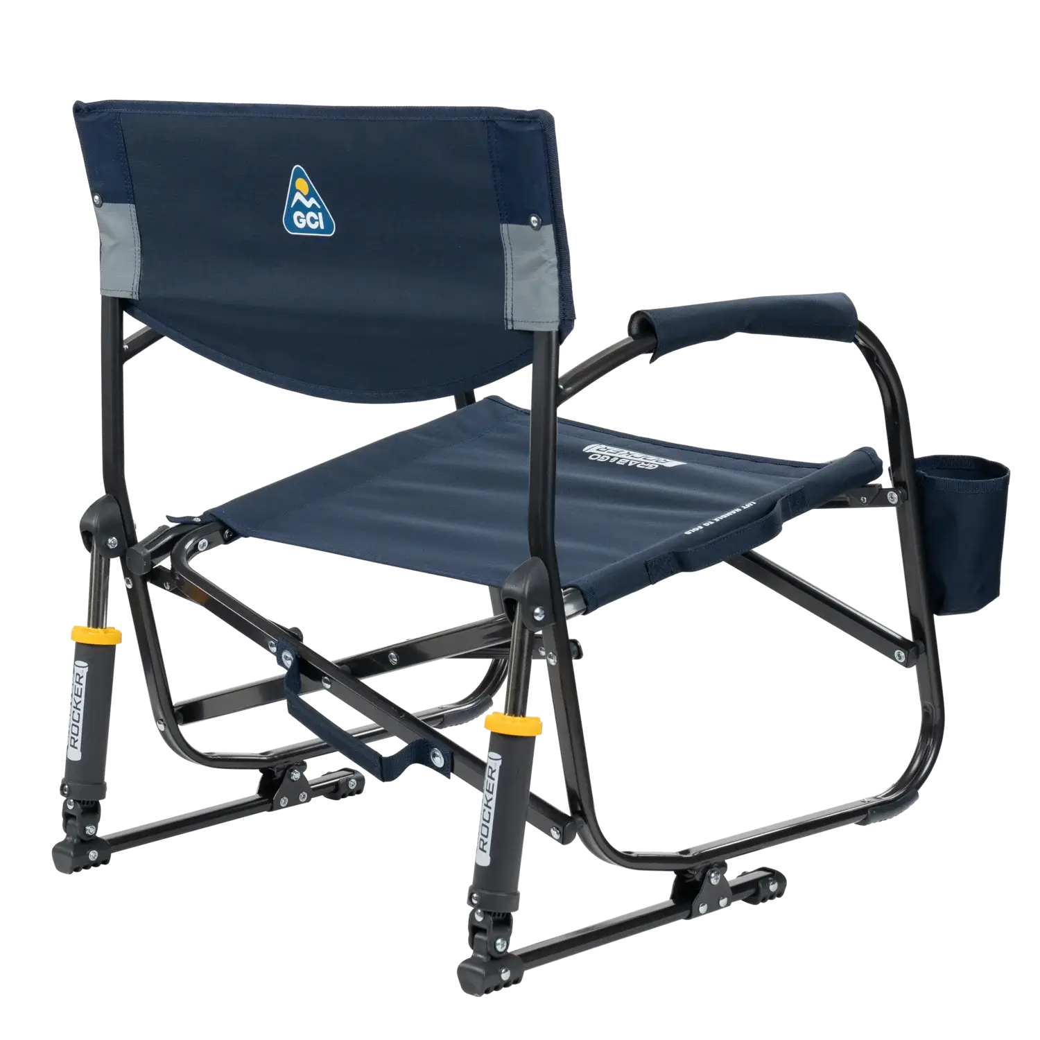 Premium All-Weather Grab & Go Rocker - Choice 551 - Patented Spring-Action Rocking Chair for Camping Detail
