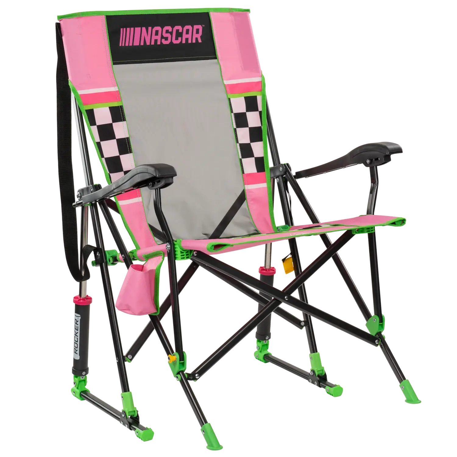 Smooth Motion RoadTrip Rocker - NASCAR For Her - Choice 560 - Heavy-Duty Kickback Rocker with Beverage Holder - Default Title