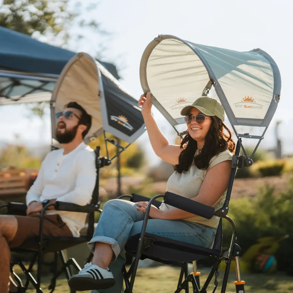 Premium All-Weather Stowaway Rocker - Choice 794 - Freestyle Rocker Portable Outdoor Folding Chair Detail