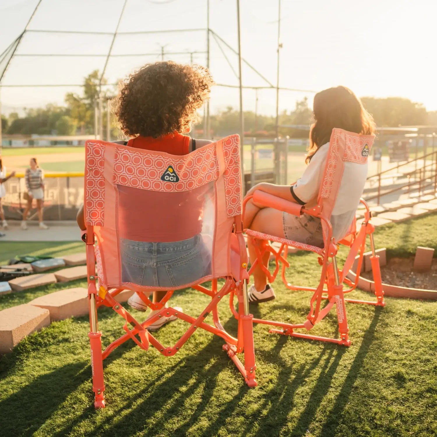 Premium All-Weather Stowaway Rocker - Choice 794 - Freestyle Rocker Portable Outdoor Folding Chair Detail
