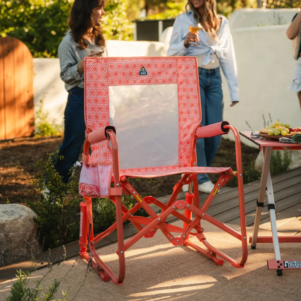Premium All-Weather Stowaway Rocker - Choice 794 - Freestyle Rocker Portable Outdoor Folding Chair Detail