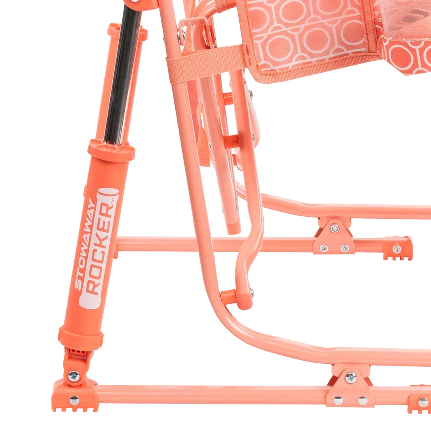 Premium All-Weather Stowaway Rocker - Choice 794 - Freestyle Rocker Portable Outdoor Folding Chair Detail