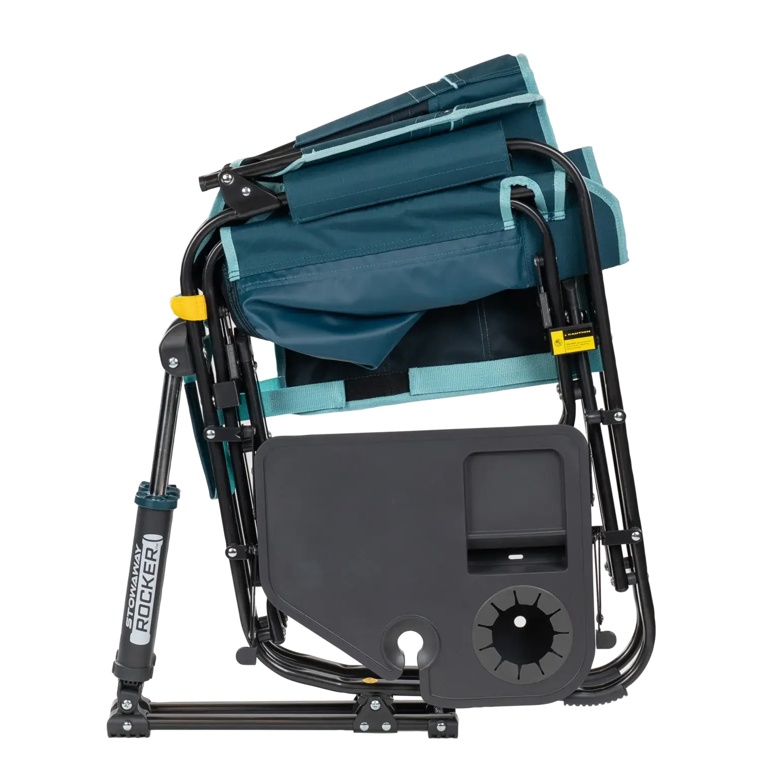 Luxury Camp Stowaway Rocker with Side Table - Choice 253 - Freestyle Rocker Portable Outdoor Folding Chair Detail