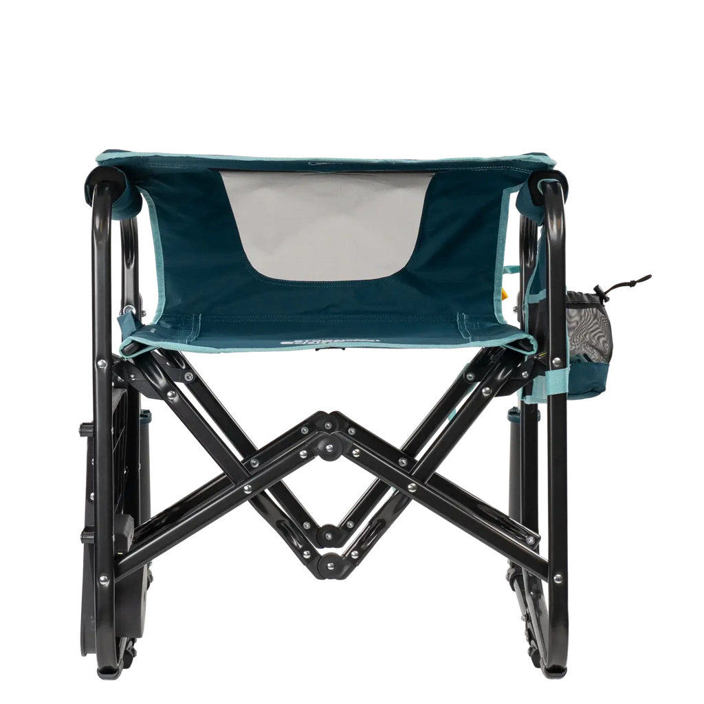 Luxury Camp Stowaway Rocker with Side Table - Choice 253 - Freestyle Rocker Portable Outdoor Folding Chair Detail