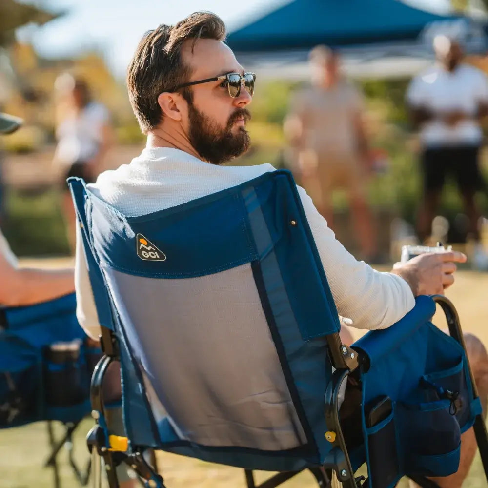 Premium All-Weather Stowaway Rocker - Choice 794 - Freestyle Rocker Portable Outdoor Folding Chair Detail