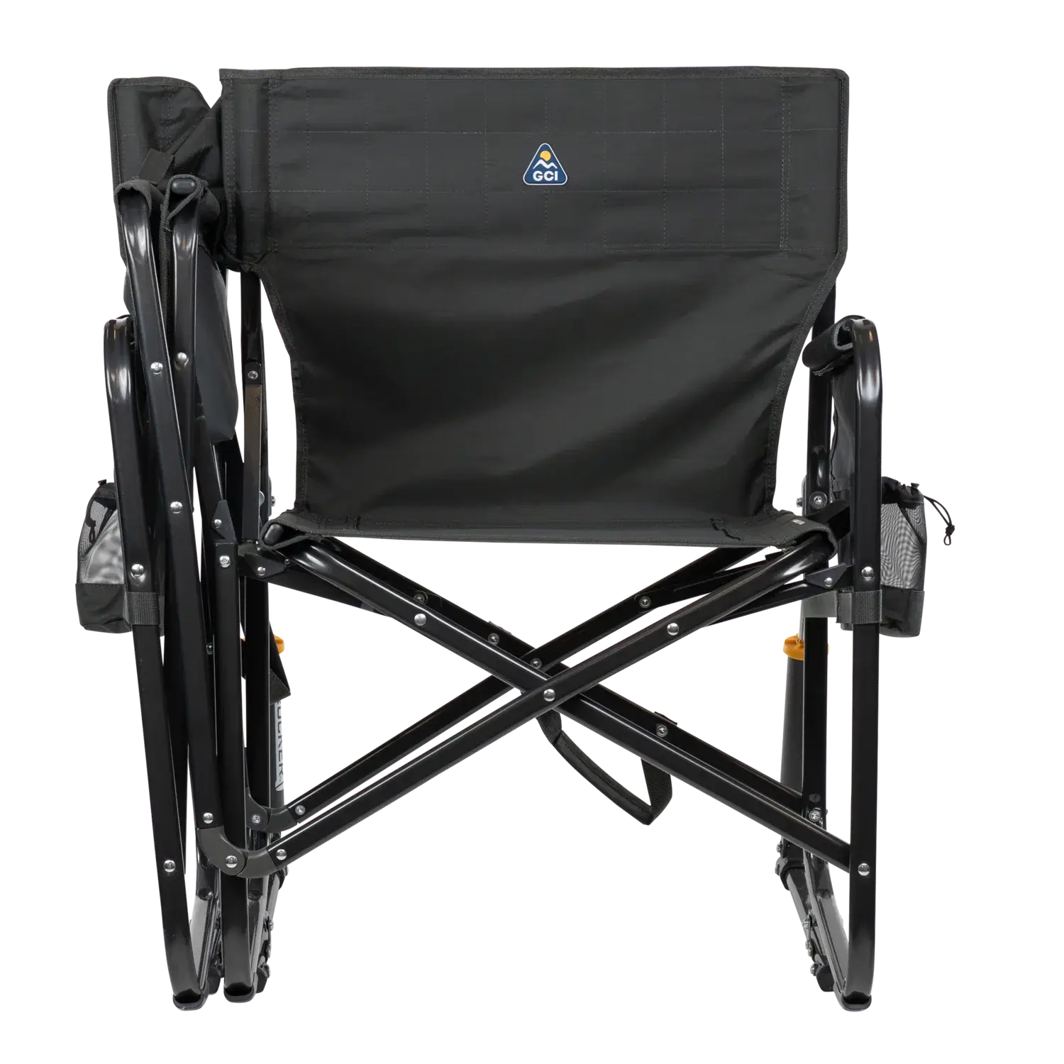 Luxury Camp Tandem Rocker - Choice 227 - Heavy-Duty Kickback Rocker with Beverage Holder Detail