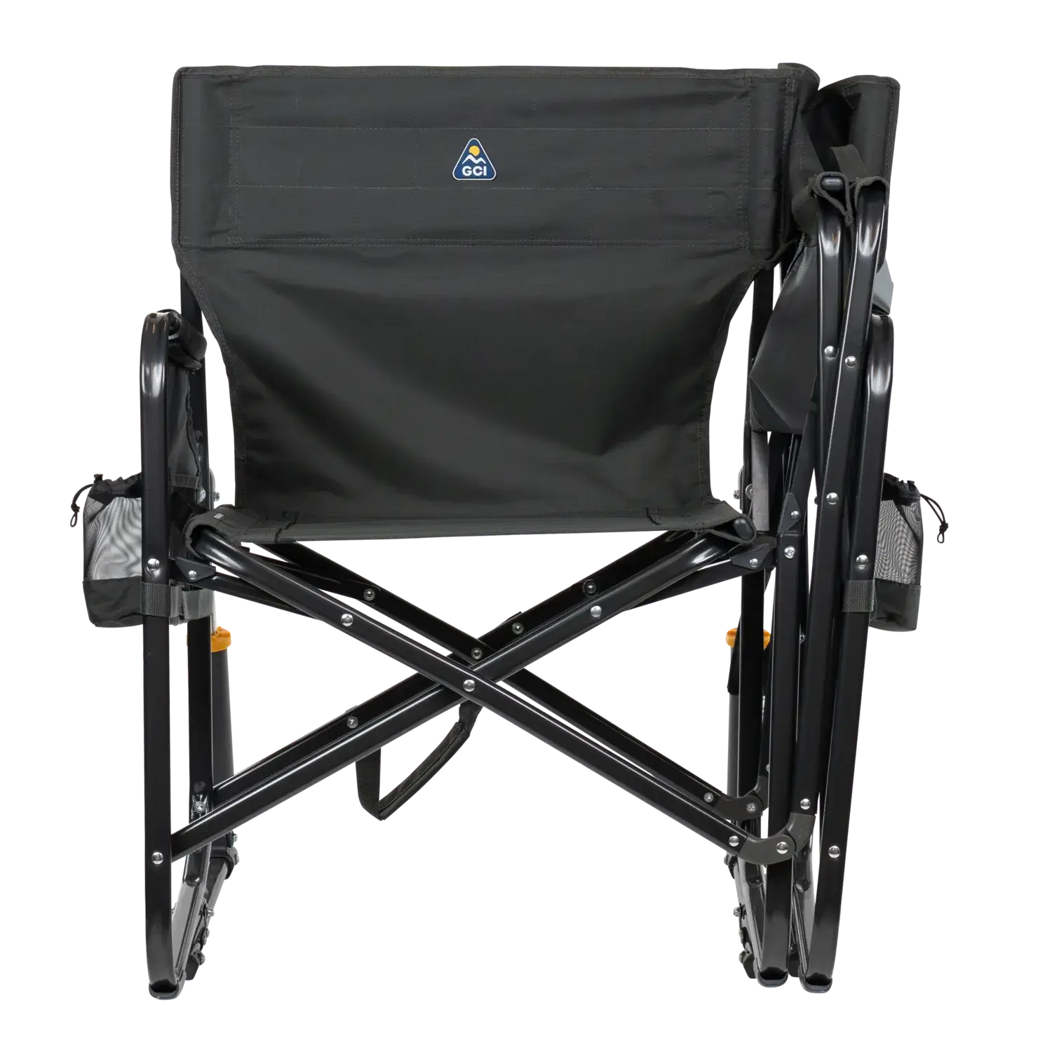 Luxury Camp Tandem Rocker - Choice 227 - Heavy-Duty Kickback Rocker with Beverage Holder Detail